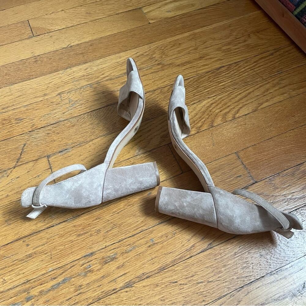 Vince Camuto Tan Heeled Sandals with Ankle Strap - Picture 4 of 10